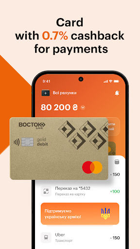 Bank Vostok - online banking Screen 2