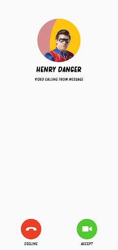 Android application Captain Henry Danger call you screenshort