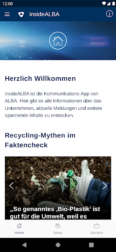 Android application insideALBA screenshort