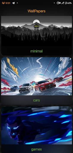 Android application WallPapers screenshort