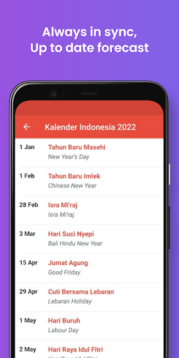 Indonesia Public Holidays 2024 Screen 3