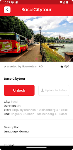 BaselCityTour Screen 2