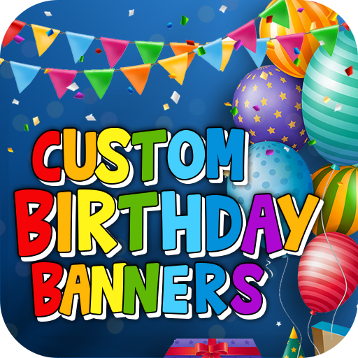 Custom Birthday Banners Print logo