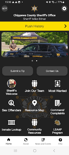 Android application Chippewa County Sheriff (MI) screenshort