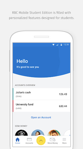 Screenshot of RBC Mobile