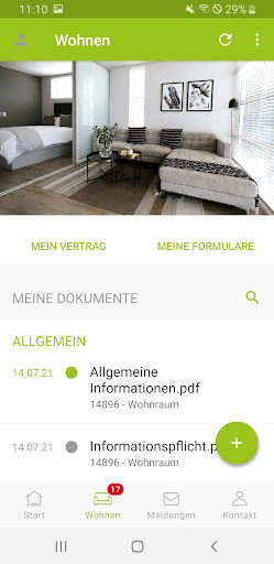 GSW Mieter App Screen 3