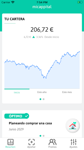 Android application Micappital screenshort