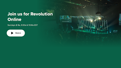 Screenshot of Revolution Church App