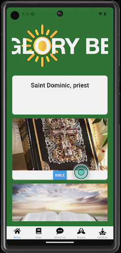 Android application GloryBe: Prayer & Meditation screenshort
