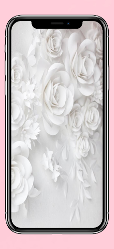 White wallpaper Screen 2