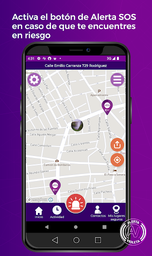 Android application Alerta Violeta Irapuato screenshort