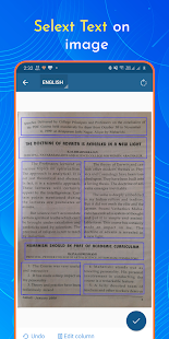 OCR Text Scanner : Extracts Text on Image Screenshot