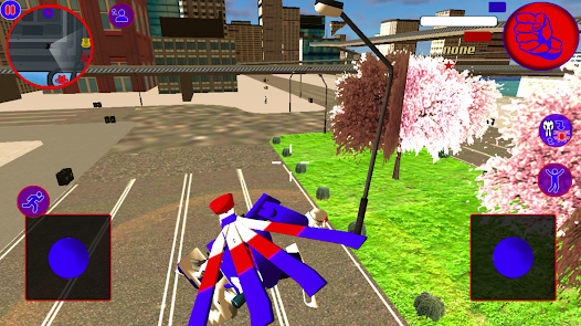 Screenshot 14 Police Robot Helicopter Transf android