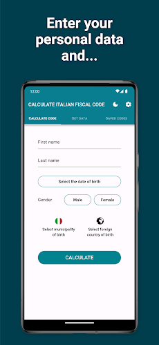 Calculate Italian fiscal codeのおすすめ画像1