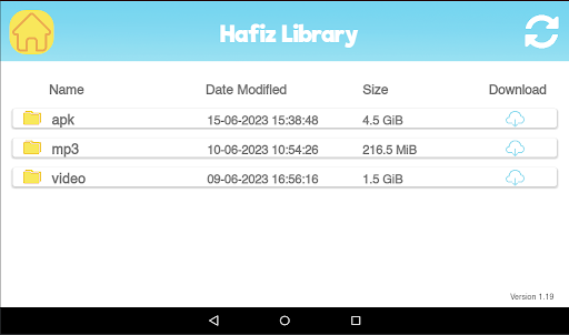 Android application Hafiz Library screenshort