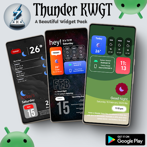 Thunder KWGT screenshot 5