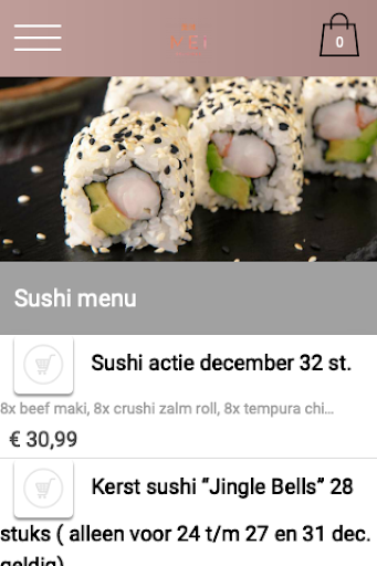 Android application Mei Delicious screenshort