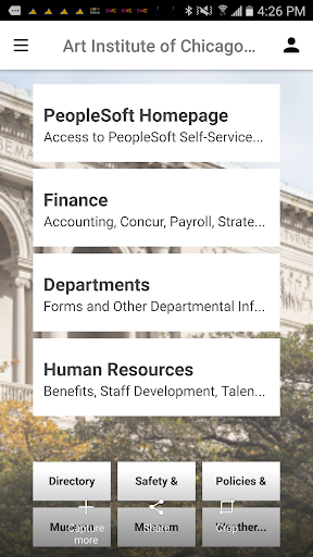 Android application MySAIC/AIC screenshort