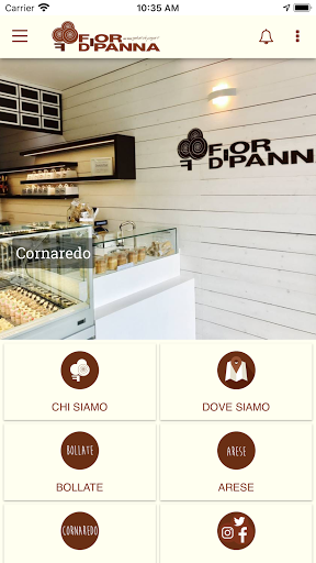 Android application Fiordipanna Gelaterie screenshort