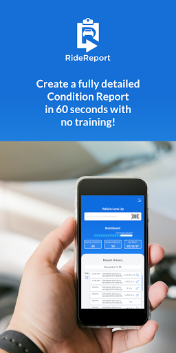 Android application Ride Report screenshort