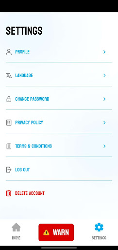 Android application Safety Raising System screenshort