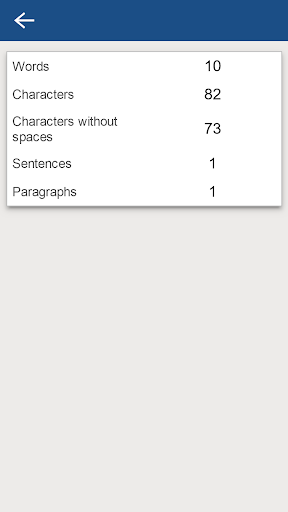 Word Character Counter ekran görüntüsü