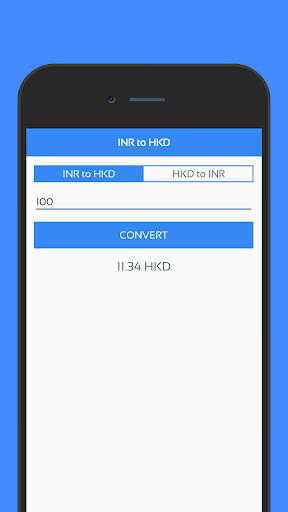INR to HKD Currency Converter Screen 2