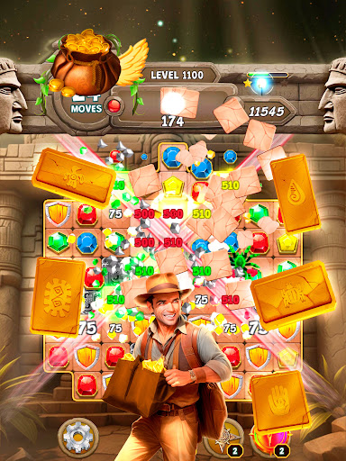 Jewel Raider: Temple Match 3 screenshot 9