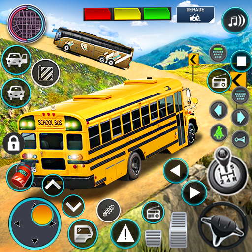 Offroad School Bus Driver Game Logo