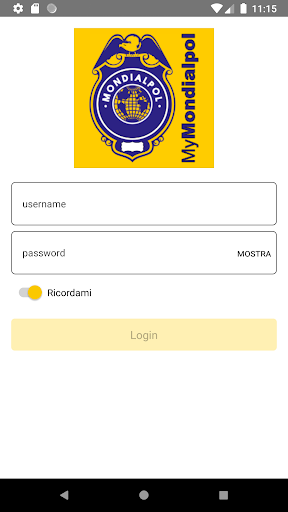 Android application MyMondialpol screenshort