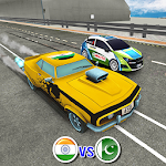 Cover Image of डाउनलोड Ind Vs Pak Car Racing : Car Ga  APK