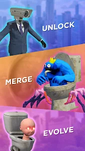 Merge Toilet: Skibidii Monster