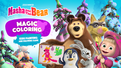 Masha and the Bear Coloring 3D 1