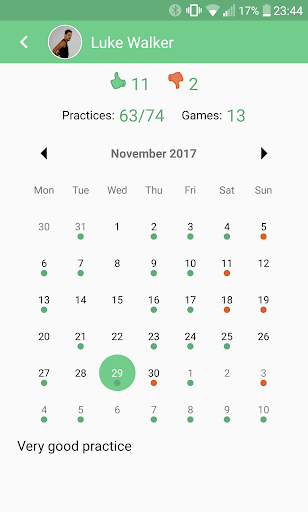 Practice Attendance Tracker