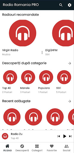 Android application Radio Romania PRO screenshort