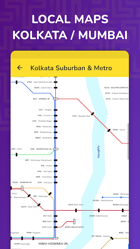 Kolkata Sub & local train time Screen 2