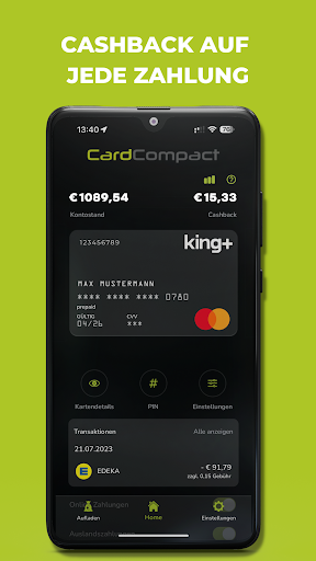 Card Compact Banking App Screen 3