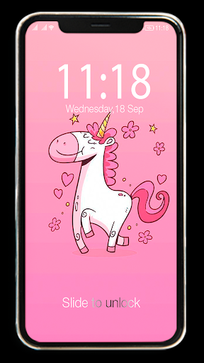 Unicorn Pink Sparkles Girly  W