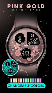 Pink Rose Flowers Watch Face