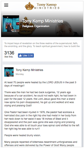 Tony Kemp Ministries Screen 3