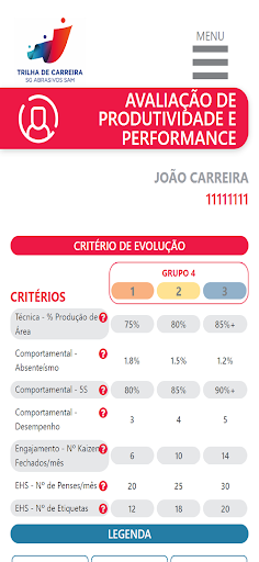 Android application Cumbica Trilha de Carreira SGA screenshort