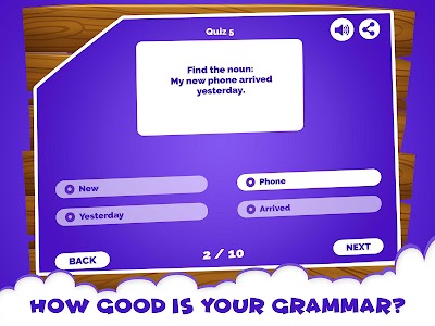 English Grammar Noun Quiz Game Unknown