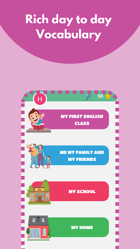 Android application Longli - English For kids. screenshort