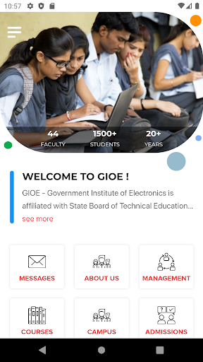 Android application GIOE screenshort