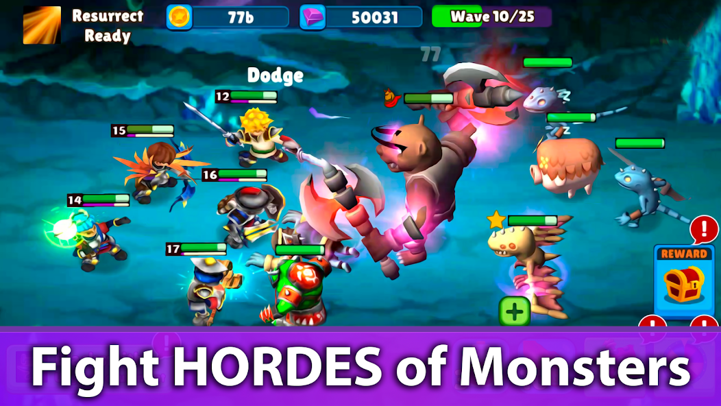 Idle Warrior Tales: AFK Battle 1.1.16 APK + Mod (Unlimited money) untuk android