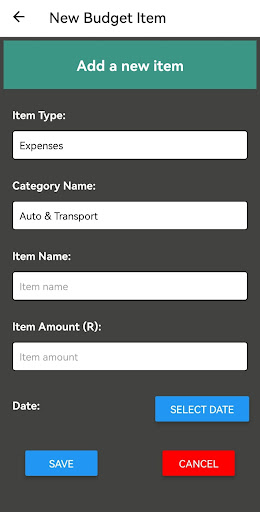 FinPlanner Screen 2