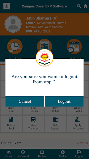 Android application Xaviers Online screenshort