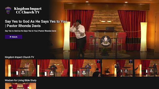 Android application Kingdom Impact CC Church TV screenshort