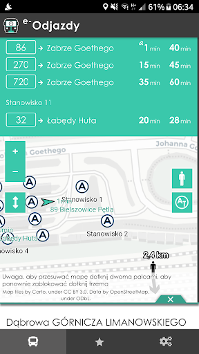 e-Odjazdy - transport na żywo Screen 3