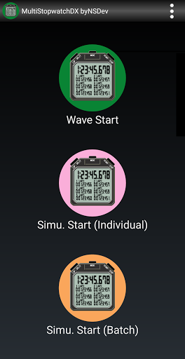 Android application MultiStopwatchDX byNSDev screenshort